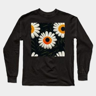 Daisy Pattern Long Sleeve T-Shirt